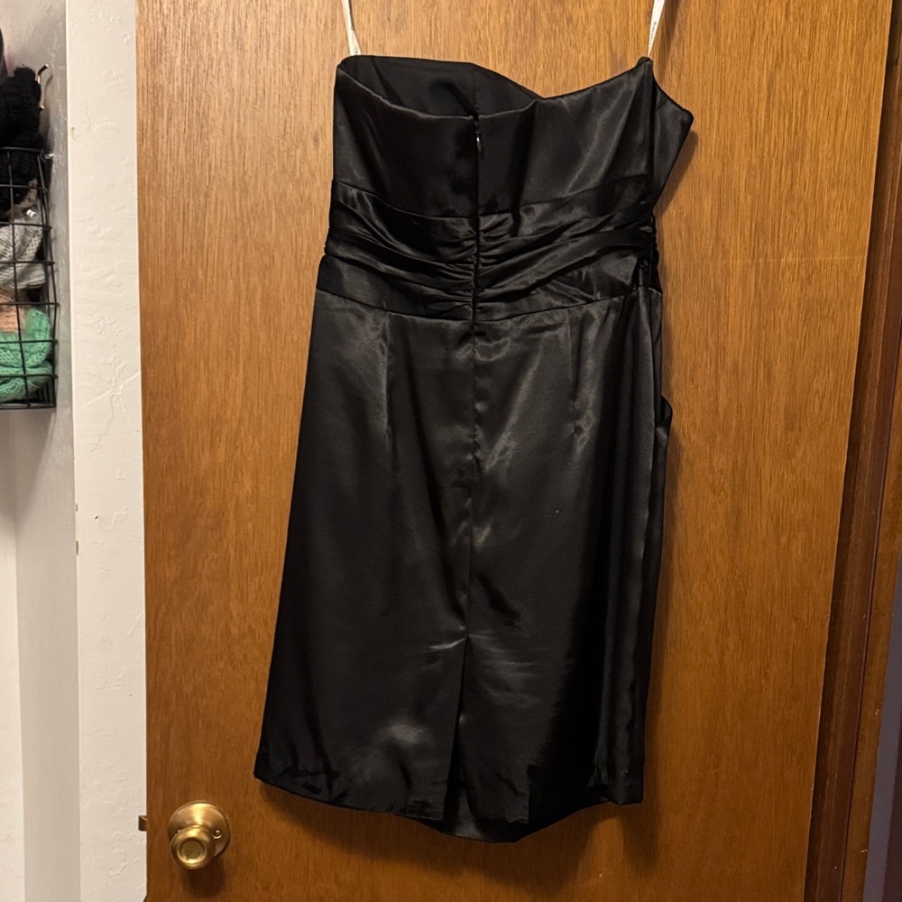David's Bridal Chic Black Strapless Dress - Picture 7 of 7